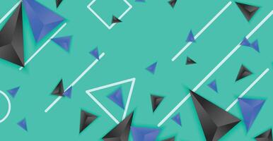 Abstract composition of triangle. Minimal geometric background vector