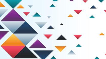 Abstract geometric shapes background with triangle vector