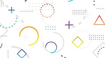 Cool geometric with minimal background design vector