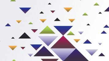 Abstract geometric shapes background with triangle vector