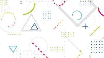 Cool geometric with minimal background design vector