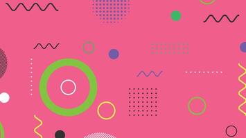 Trendy modern abstract background with memphis elements vector