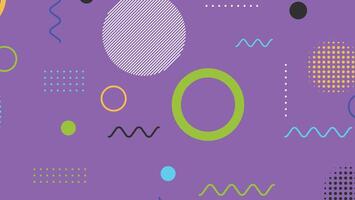 Trendy modern abstract background with memphis elements vector