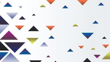 Abstract geometric shapes background with triangle vector