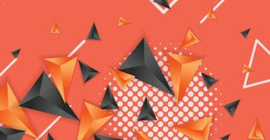 Abstract composition of triangle. Minimal geometric background vector