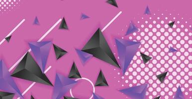 Abstract composition of triangle. Minimal geometric background vector