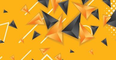 Abstract composition of triangle. Minimal geometric background vector