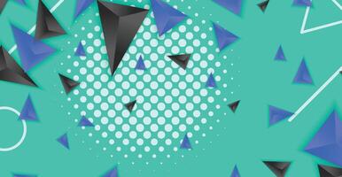 Abstract composition of triangle. Minimal geometric background vector