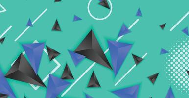 Abstract composition of triangle. Minimal geometric background vector