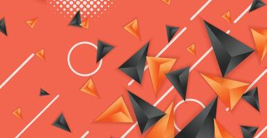 Abstract composition of triangle. Minimal geometric background vector