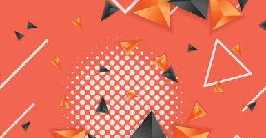 Abstract composition of triangle. Minimal geometric background vector