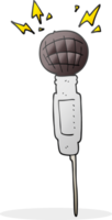 hand drawn cartoon microphone png