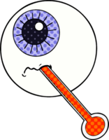 tecknad serie sjuk eyeball png