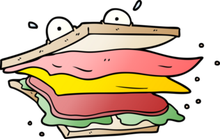 sandwich cartoon character png