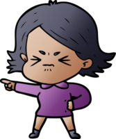 cartoon angry woman png