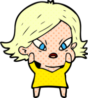 cartoon stressed woman png