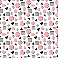 Seamless geometric pattern on white background vector