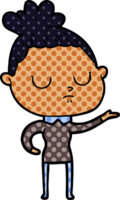 Cartoon ruhige Frau png