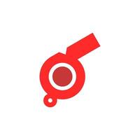 Whistle Icon Flat Design Simple Sport Vector Perfect Web and Mobile Illustration