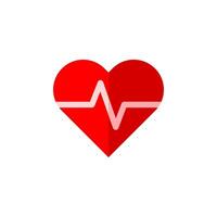 Heartbeat Icon Flat Design Simple Sport Vector Perfect Web and Mobile Illustration