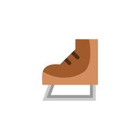 Ice Skate Icon Flat Design Simple Sport Vector Perfect Web and Mobile Illustration