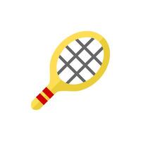 tenis raqueta icono plano diseño sencillo deporte vector Perfecto web y móvil ilustración