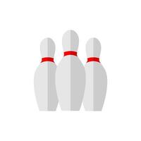 Bowling Pin Icon Flat Design Simple Sport Vector Perfect Web and Mobile Illustration