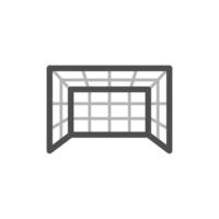 Goal Net Icon Flat Design Simple Sport Vector Perfect Web and Mobile Illustration
