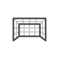 Goal Net Icon Flat Design Simple Sport Vector Perfect Web and Mobile Illustration