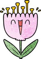 glückliche blume der karikatur png