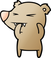 angry bear cartoon png