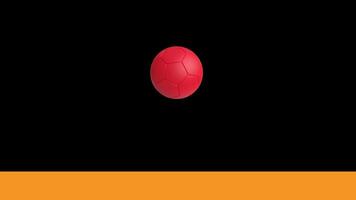 The soccer ball is bouncing in slow motion for video, football element 4K animation video. video