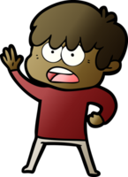 worried cartoon boy png