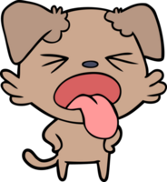 cartoon disgusted dog png