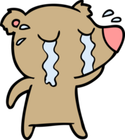 cartoon crying bear png