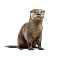 ai généré loutre agrafe art png