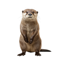 AI generated Otter clip art png