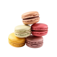 AI generated Macaroons clip art png