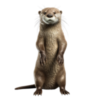 ai généré loutre agrafe art png