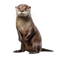 AI generated Otter clip art png