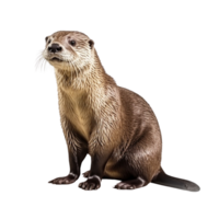 ai généré loutre agrafe art png