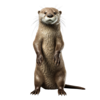 ai généré loutre agrafe art png