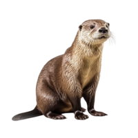 ai généré loutre agrafe art png