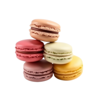 AI generated Macaroons clip art png