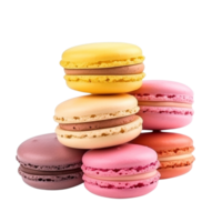 ai généré macarons agrafe art png