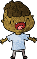 niño feliz de dibujos animados riendo png