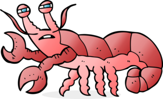 hand drawn cartoon lobster png