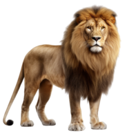 AI generated Lion clip art isolated png