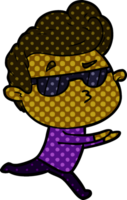 cartoon cool guy png