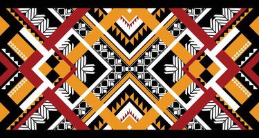 Geometric Ethnic pattern vector. African, American, Mexican, Western Aztec motif striped and bohemian pattern. designed for background,wallpaper,print, carpet,wrapping,tile,batik.vector illustratoin. vector